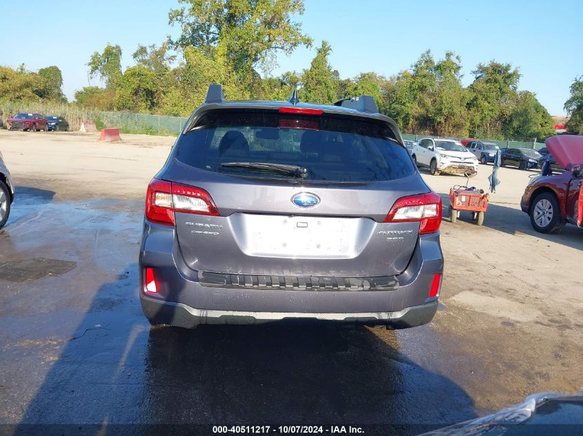 2016 Subaru Outback 3.6R Limited VIN: 4S4BSENC4G3299130 Lot: 40511217