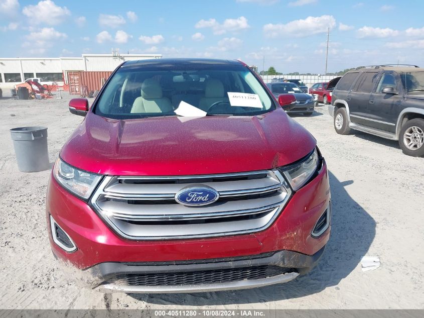 2016 Ford Edge Titanium VIN: 2FMPK3K82GBB25602 Lot: 40511280