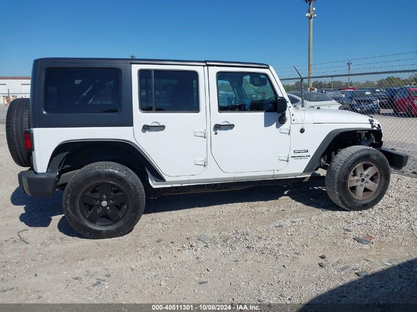 2017 Jeep Wrangler Unlimited Sport VIN: 1C4BJWDG2HL663855 Lot: 40511301