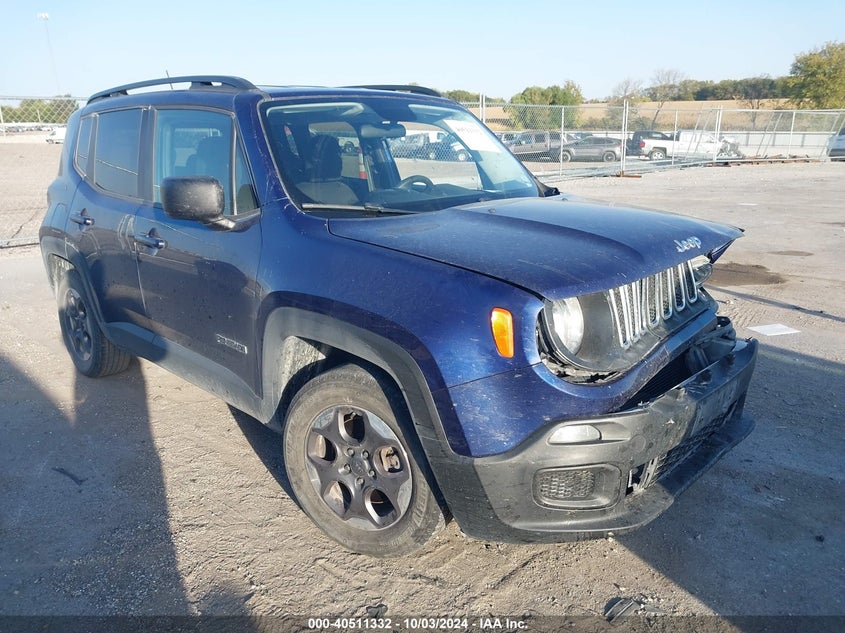 VIN ZACCJAAB9HPF03080 2017 JEEP RENEGADE SPORT FWD