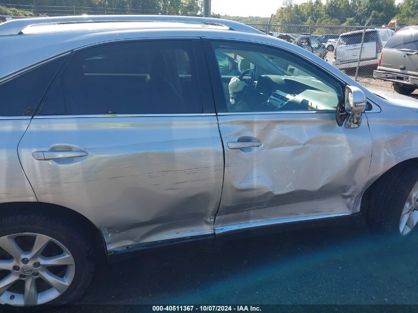 2010 Lexus Rx 350 VIN: 2T2BK1BA1AC075551 Lot: 40511367