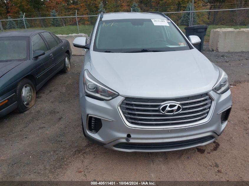 2017 Hyundai Santa Fe Se VIN: KM8SM4HF4HU219928 Lot: 40511401