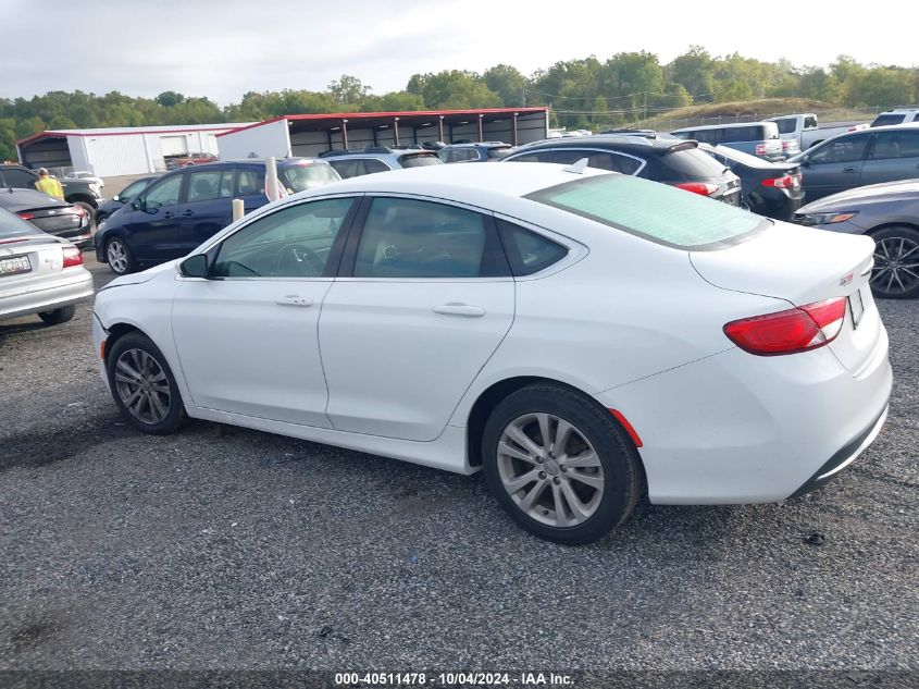 2016 Chrysler 200 Limited Platinum VIN: 1C3CCCAB5GN193740 Lot: 40511478