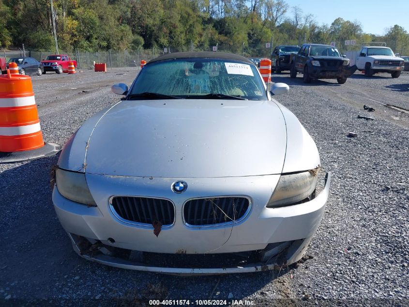 4USBU33536LW58211 2006 BMW Z4 3.0I