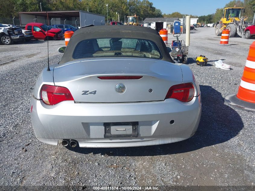 4USBU33536LW58211 2006 BMW Z4 3.0I