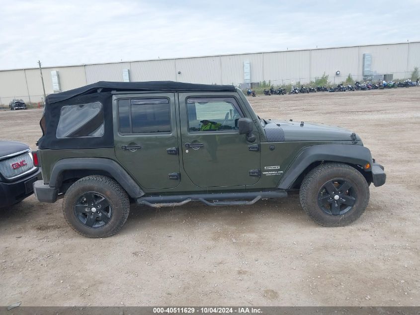 1C4BJWDGXFL658593 2015 Jeep Wrangler Unlimited Sport