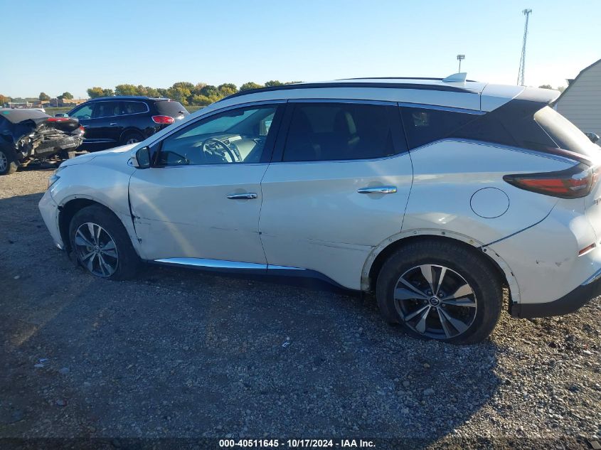 2022 Nissan Murano Sv VIN: 5N1AZ2BS0NC124081 Lot: 40511645