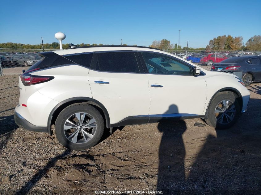 2022 Nissan Murano Sv VIN: 5N1AZ2BS0NC124081 Lot: 40511645