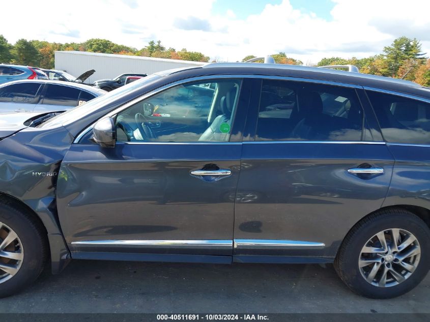 2014 Infiniti Qx60 Hybrid VIN: 5N1CL0MM8EC526699 Lot: 40511691