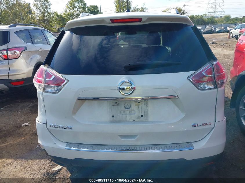 2015 Nissan Rogue Sl VIN: 5N1AT2MV9FC787465 Lot: 40511715