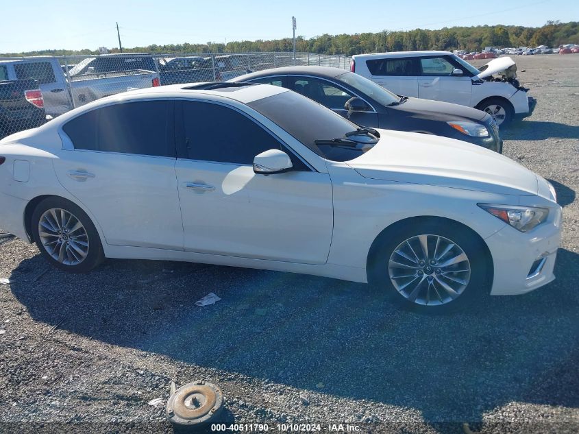 2021 Infiniti Q50 Luxe VIN: JN1EV7BP5MM703119 Lot: 40511790