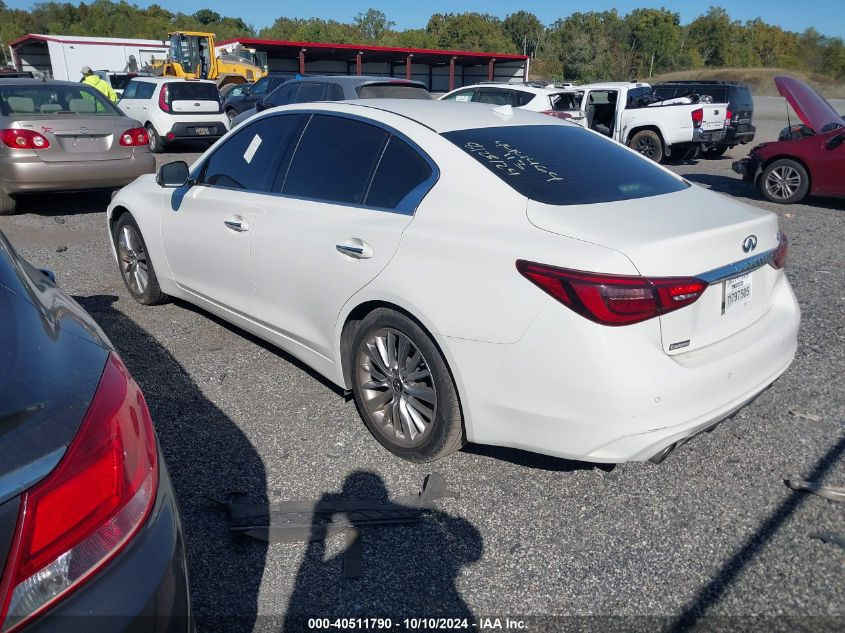 2021 Infiniti Q50 Luxe VIN: JN1EV7BP5MM703119 Lot: 40511790