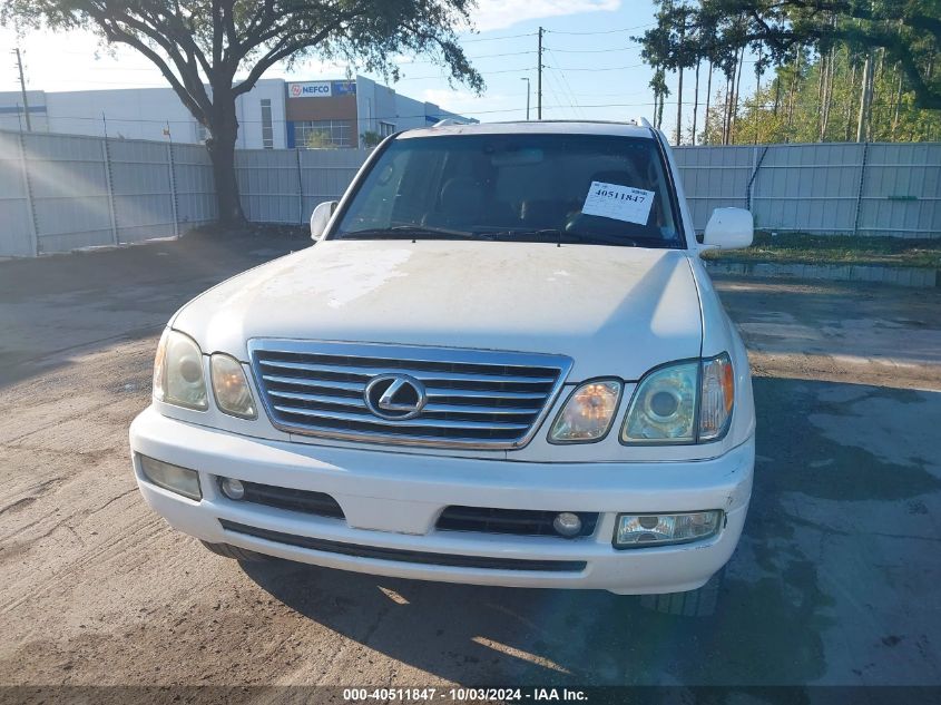 2006 Lexus Lx 470 Base (A5) VIN: JTJHT00W764012515 Lot: 40511847