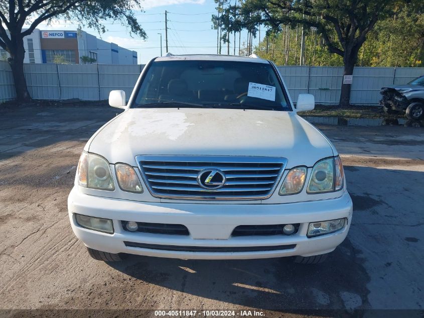 2006 Lexus Lx 470 Base (A5) VIN: JTJHT00W764012515 Lot: 40511847