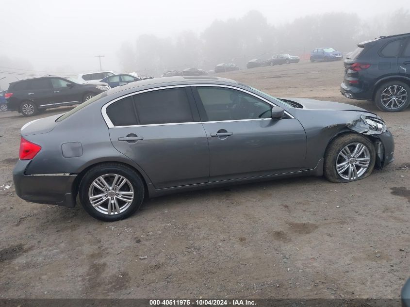 2013 Infiniti G37X VIN: JN1CV6AR5DM764698 Lot: 40511975