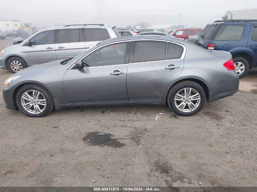 2013 Infiniti G37X VIN: JN1CV6AR5DM764698 Lot: 40511975