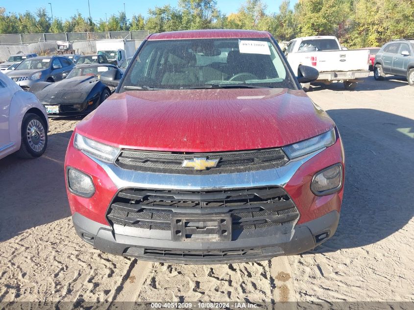 2021 Chevrolet Trailblazer Ls VIN: KL79MNSL2MB009662 Lot: 40512009