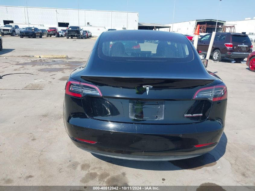 2018 Tesla Model 3 Long Range/Performance VIN: 5YJ3E1EB6JF170798 Lot: 40512042