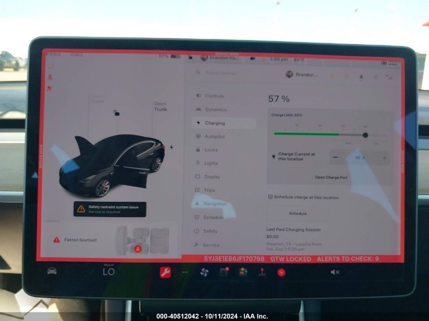 2018 TESLA MODEL 3 LONG RANGE/PERFORMANCE - 5YJ3E1EB6JF170798