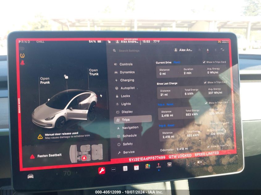 5YJ3E1EA4PF577499 2023 TESLA MODEL 3 - Image 19