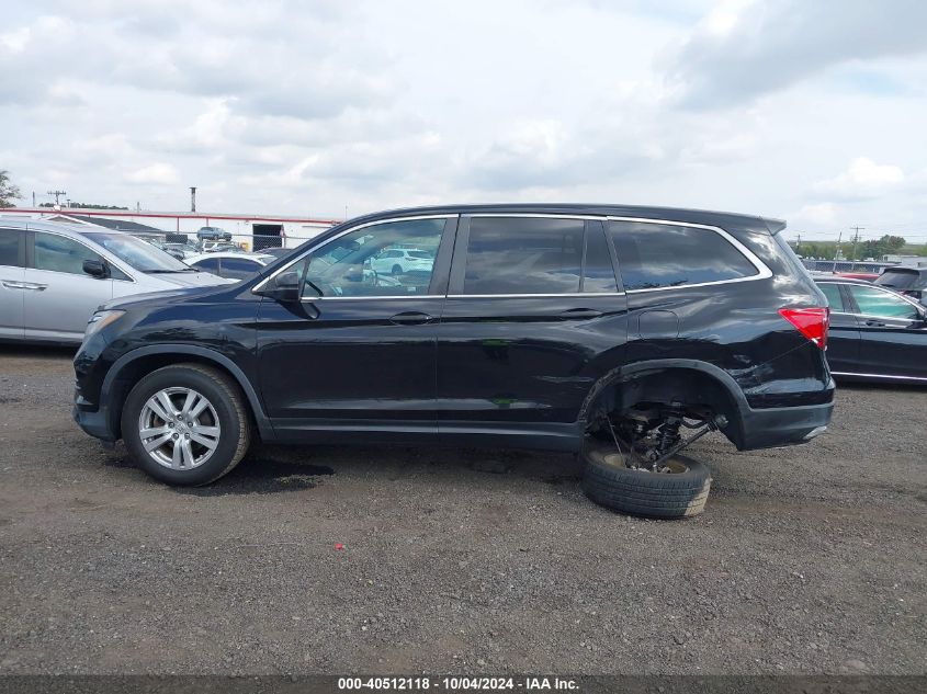 2016 Honda Pilot Lx VIN: 5FNYF6H16GB095208 Lot: 40512118