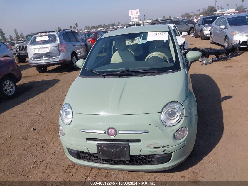 2012 Fiat 500 Pop VIN: 3C3CFFAR7CT383250 Lot: 40512245