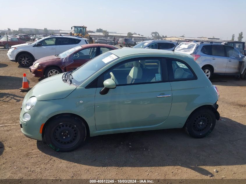 2012 Fiat 500 Pop VIN: 3C3CFFAR7CT383250 Lot: 40512245