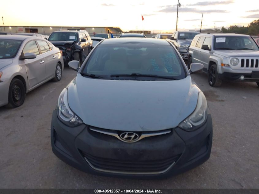 2015 Hyundai Elantra Se VIN: 5NPDH4AE8FH551297 Lot: 40512357