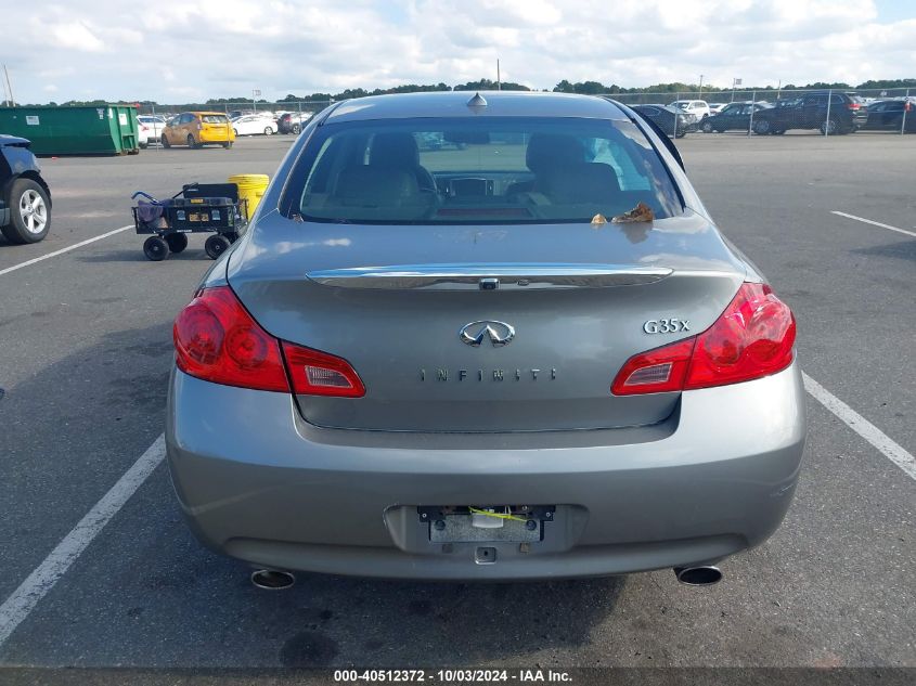 2007 Infiniti G35X VIN: JNKBV61F37M822082 Lot: 40512372