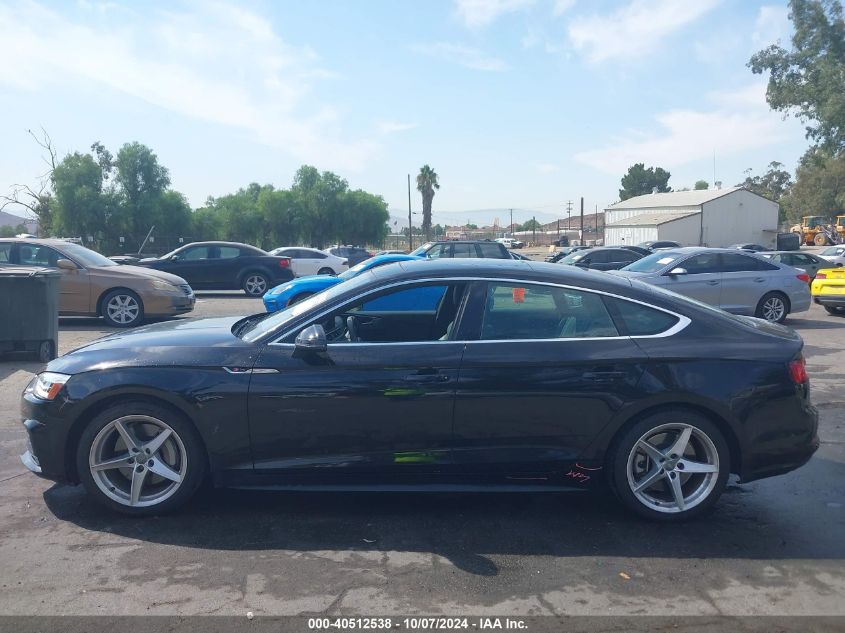 2018 Audi A5 Premium S Line VIN: WAUDNCF59JA095366 Lot: 40512538