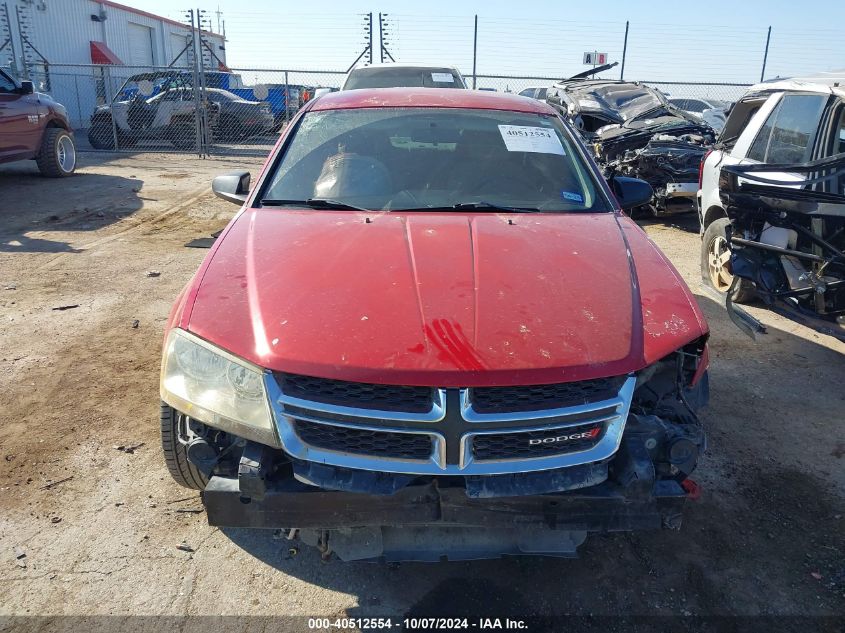 2013 Dodge Avenger Se VIN: 1C3CDZAB2DN666960 Lot: 40512554