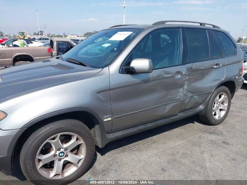 2006 BMW X5 3.0I VIN: 5UXFA13576LY46104 Lot: 40512612