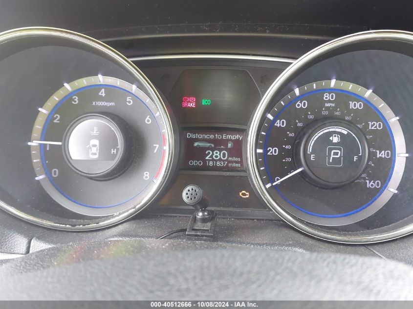 2013 Hyundai Sonata Gls VIN: 5NPEB4ACXDH633453 Lot: 40512666