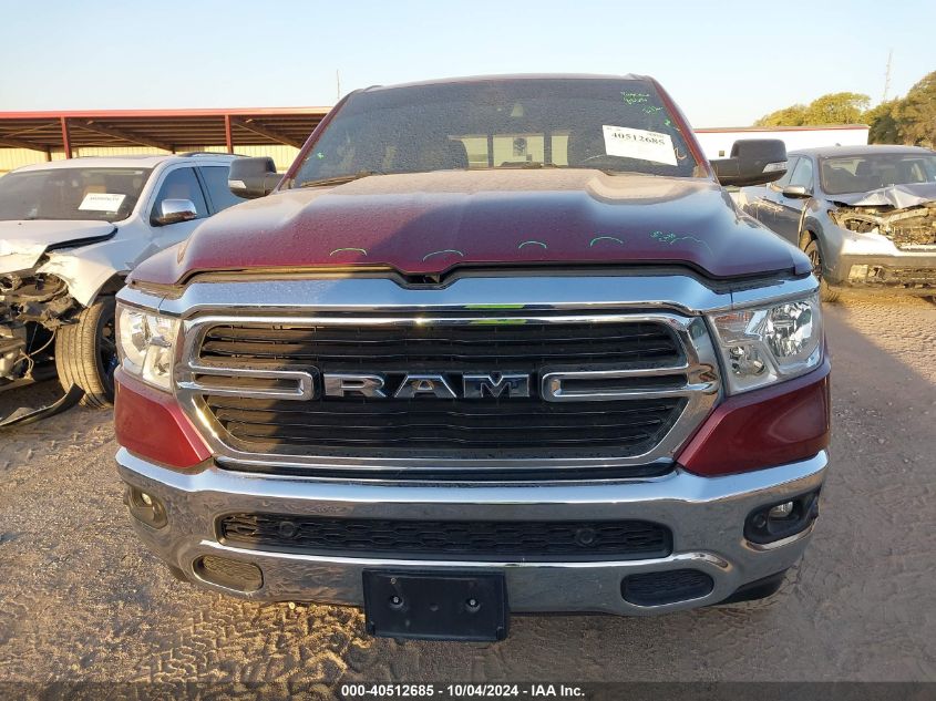 2019 Ram 1500 Big Horn/Lone Star 4X4 5'7 Box VIN: 1C6SRFFT8KN547470 Lot: 40512685