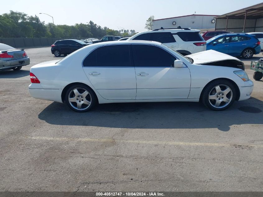 2005 Lexus Ls 430 VIN: JTHBN36F855021730 Lot: 40512747