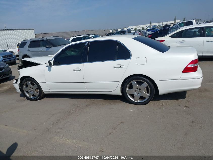 2005 Lexus Ls 430 VIN: JTHBN36F855021730 Lot: 40512747