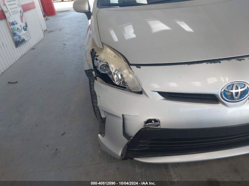 2013 Toyota Prius Two VIN: JTDKN3DU7D5566433 Lot: 40512890