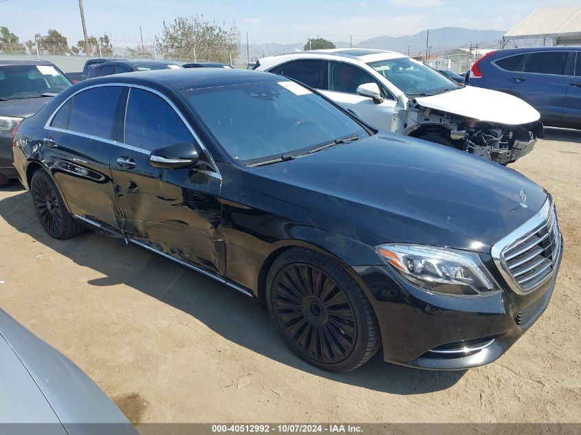 2015 Mercedes-Benz S 550 VIN: WDDUG8CB0FA099761 Lot: 40512992