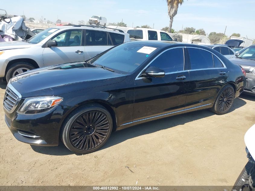 2015 Mercedes-Benz S 550 VIN: WDDUG8CB0FA099761 Lot: 40512992