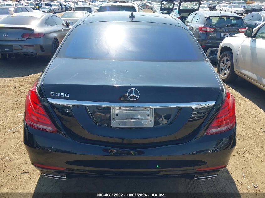 2015 Mercedes-Benz S 550 VIN: WDDUG8CB0FA099761 Lot: 40512992