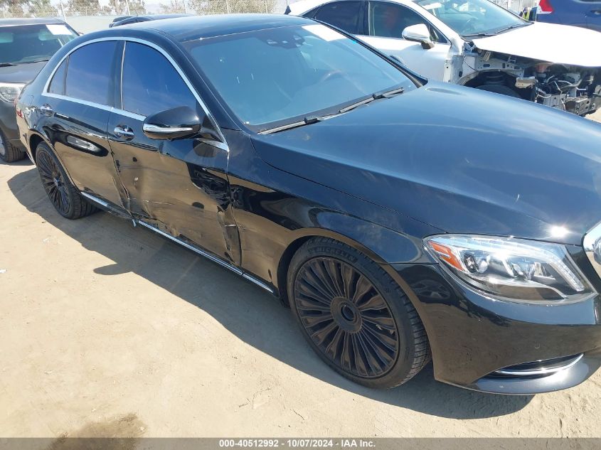 2015 Mercedes-Benz S 550 VIN: WDDUG8CB0FA099761 Lot: 40512992