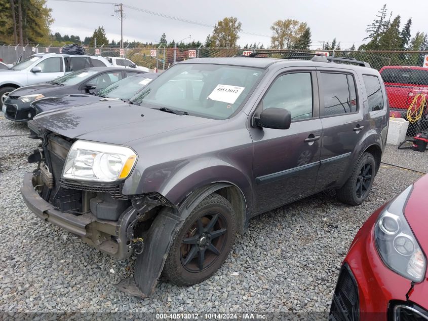 2014 Honda Pilot Lx VIN: 5FNYF4H22EB009600 Lot: 40513012