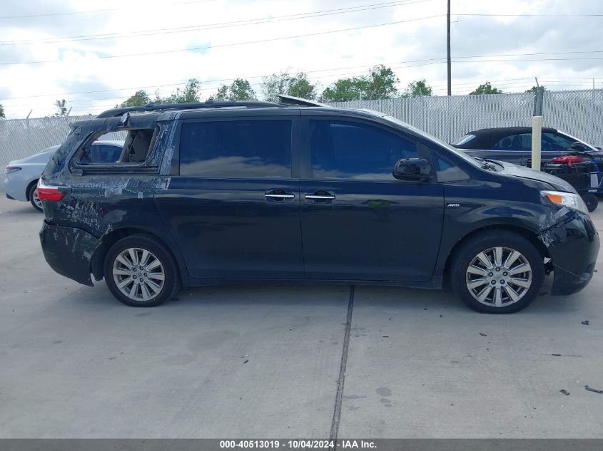 5TDDK3DC2GS132508 2016 Toyota Sienna Xle 7 Passenger