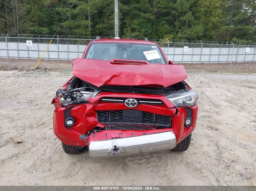 2021 Toyota 4Runner Trd Off Road VIN: JTEPU5JR6M5927697 Lot: 40513103