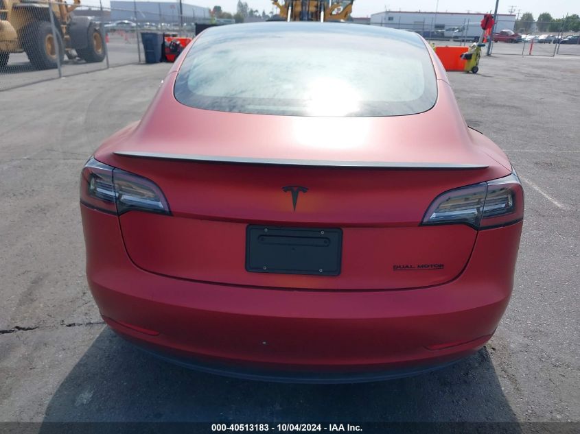 2019 Tesla Model 3 Long Range/Performance VIN: 5YJ3E1EB9KF413635 Lot: 40513183