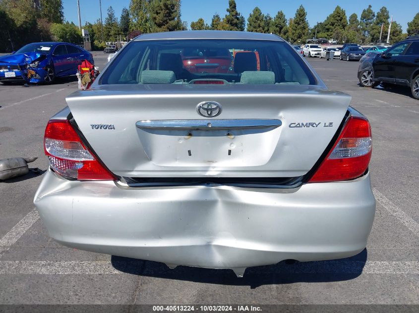 2004 Toyota Camry Le VIN: 4T1BE32K14U356347 Lot: 40513224