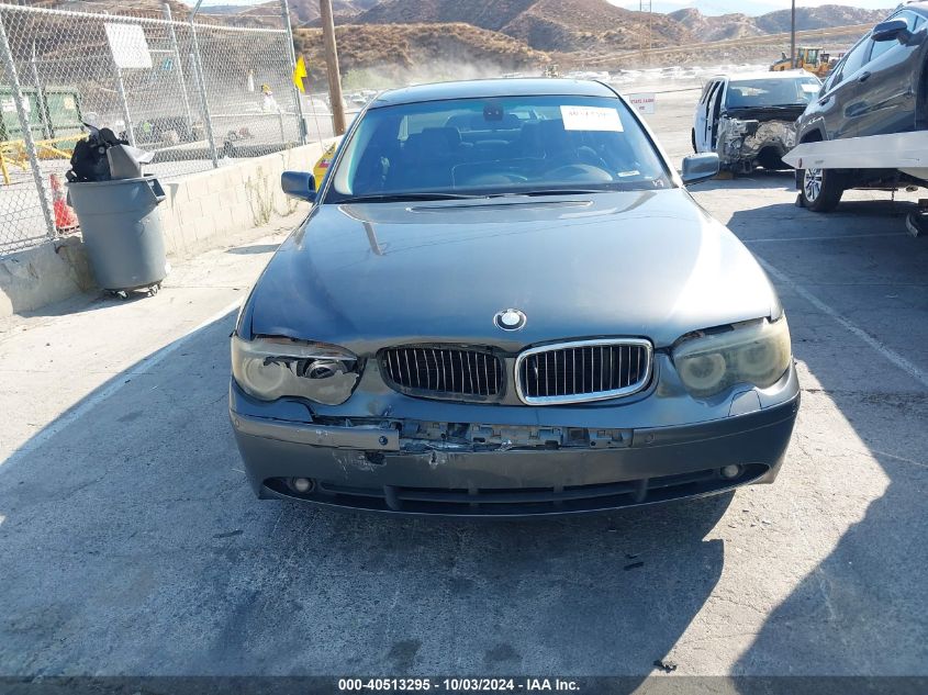 2005 BMW 745I VIN: WBAGL63525DP75994 Lot: 40513295