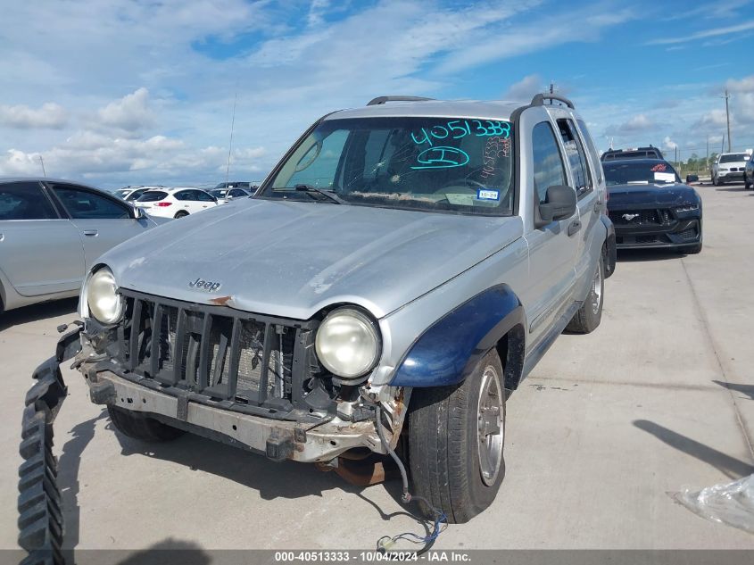 2005 Jeep Liberty Sport VIN: 1J4GK48K05W654291 Lot: 40513333