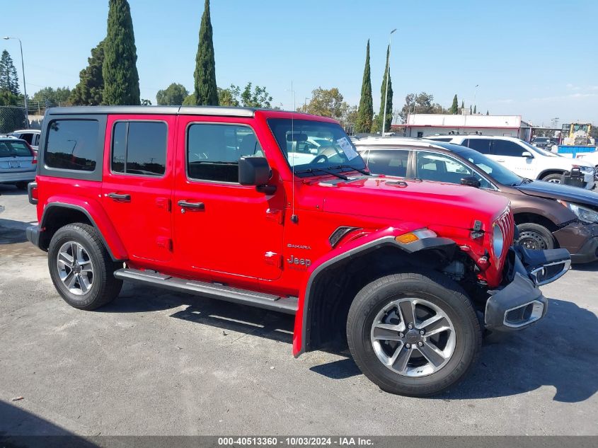 2021 Jeep Wrangler Unlimited Sahara 4X4 VIN: 1C4HJXEN1MW634790 Lot: 40513360