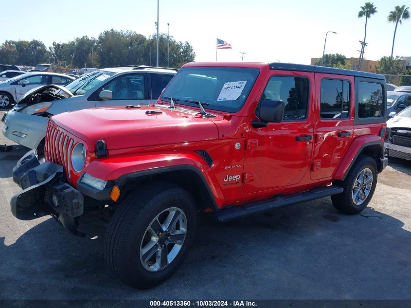 2021 Jeep Wrangler Unlimited Sahara 4X4 VIN: 1C4HJXEN1MW634790 Lot: 40513360